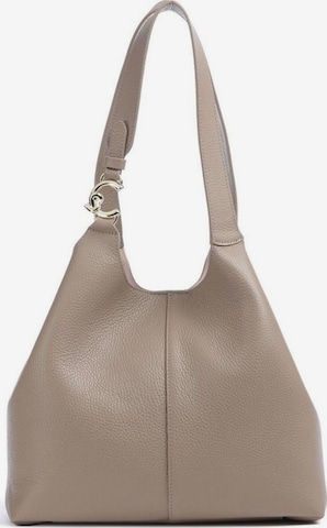 Coccinelle - Bolso de hombro en gris: frente
