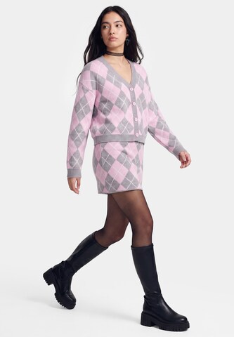 myMo ROCKS Knit Cardigan in Pink