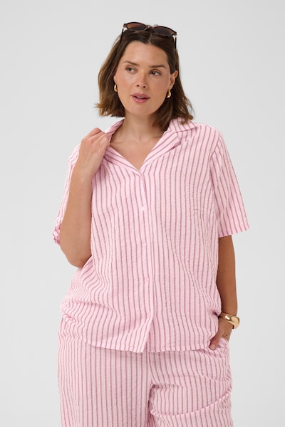 KAFFE CURVE Blusa 'KCLary' em XXL em cor-de-rosa / rosa escuro, Vista do artigo