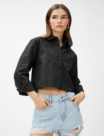 Koton Bluse in Schwarz: Vorderseite