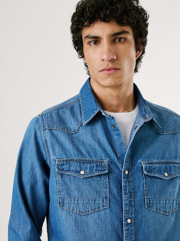 Coupe regular Chemise Pepe Jeans en bleu