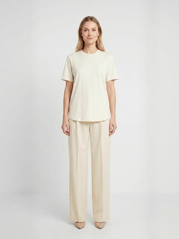 Opal Studio Regular Pants ' Amina ' in White: front