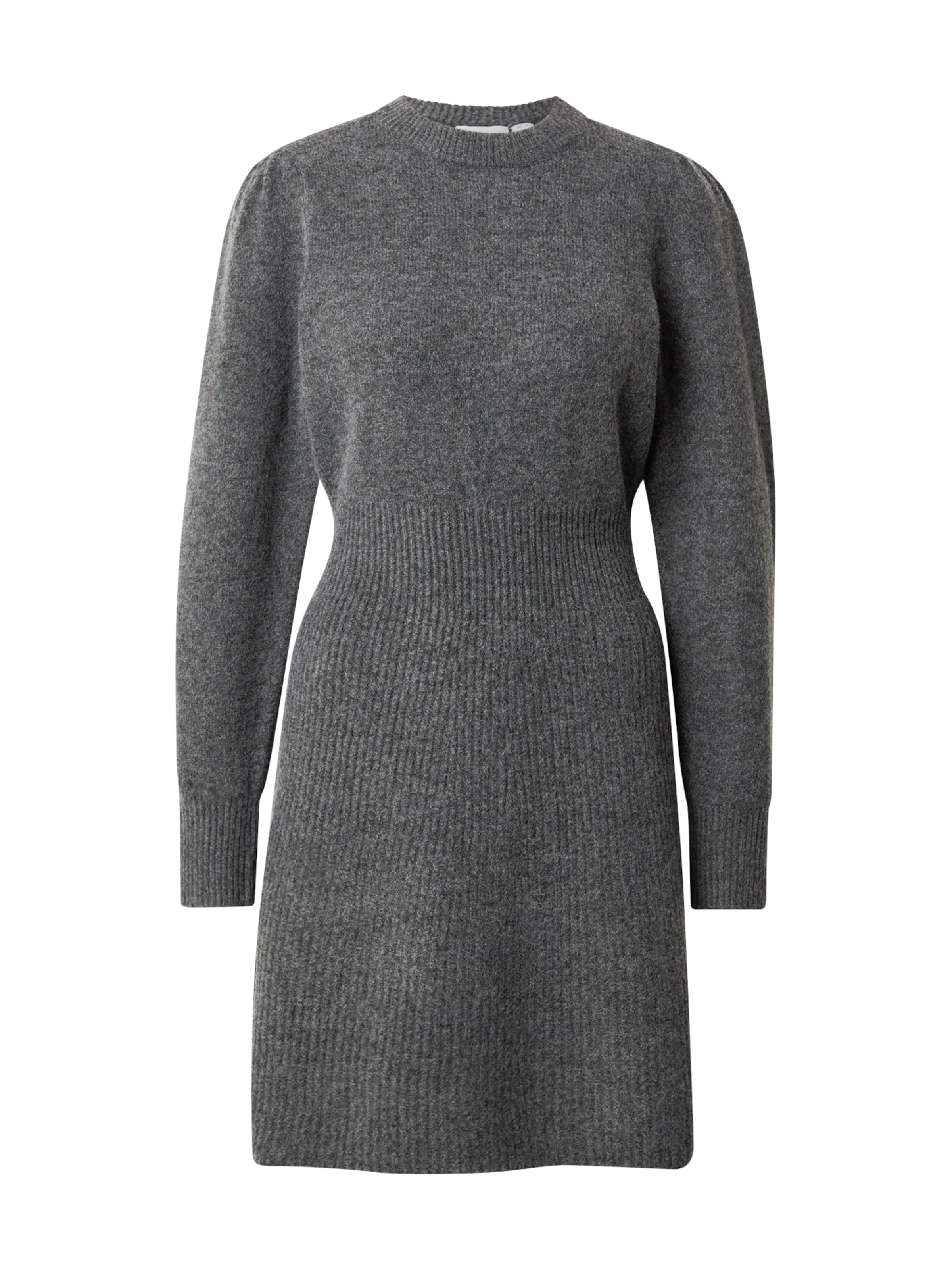 VILA Πλεκτό φόρεμα σε γκρι: μπροστά