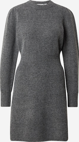 VILA Плетена рокля в сиво: отпред