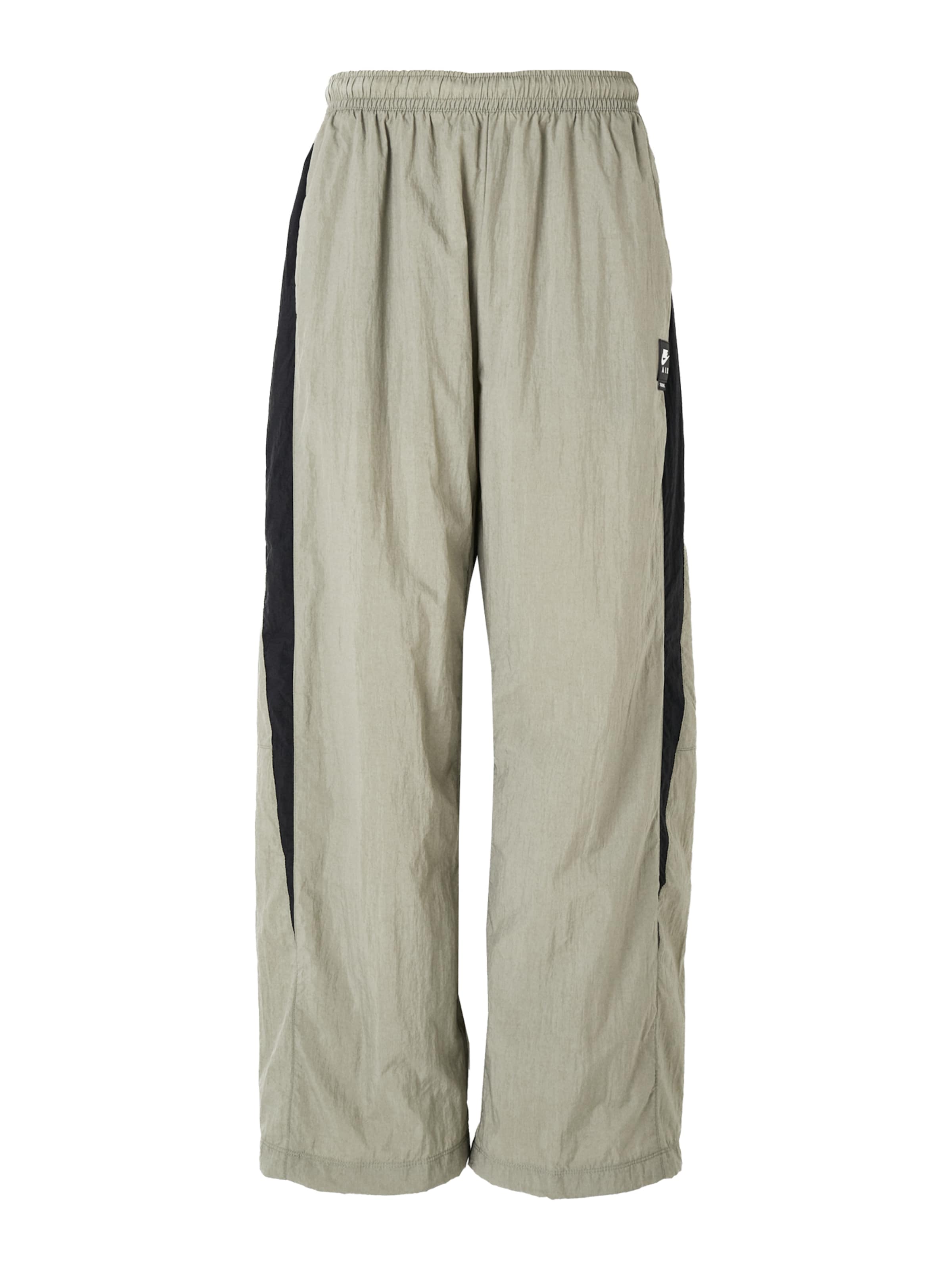 Nike Sportswear Свободный крой Штаны 'AIR' в Зеленый: спереди