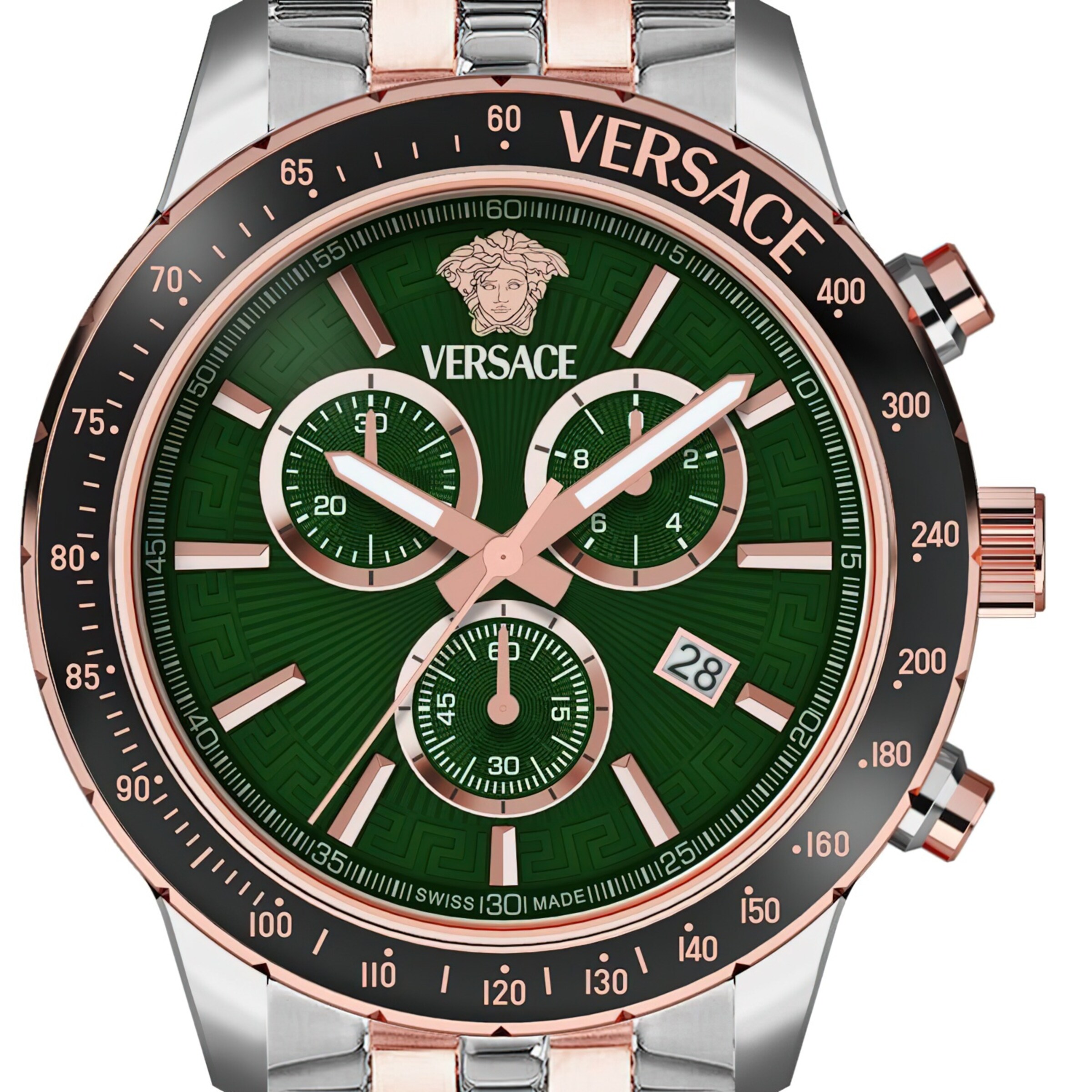 VERSACE Analoguhr 'Sport Chrono - Vezca' in Silber