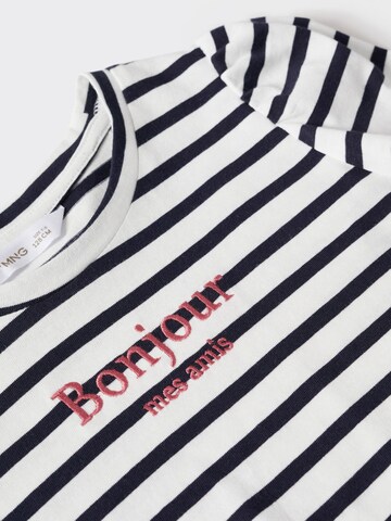 MANGO KIDS Shirt 'Bonjour' in Wit