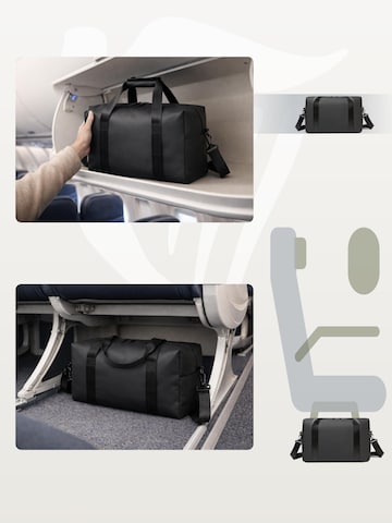 TRAVEL DUDE - Bolsa de fin de semana 'Travel Bag, Cabin Bag, Reisetasche 40x20x25 cm, Sporttasche, Gymbag' en negro