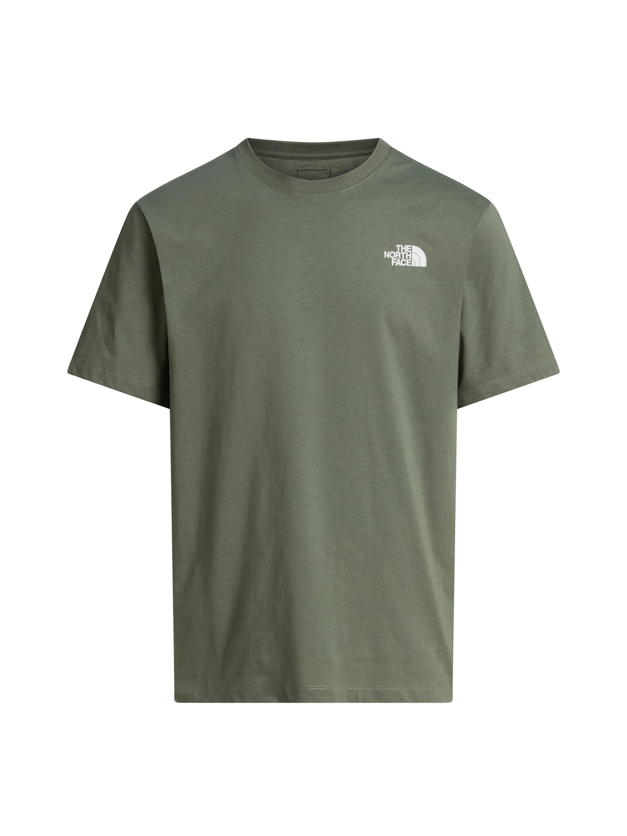 THE NORTH FACE Koszulka 'Mountain Sketch' w rozmiarze XL w kolorze ciemnozielony / białym, Podgląd produktu