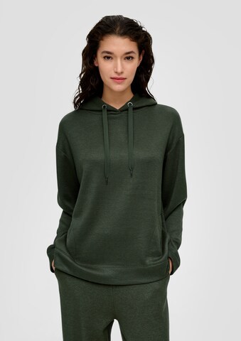 s.Oliver Sweatshirt in Groen: voorkant