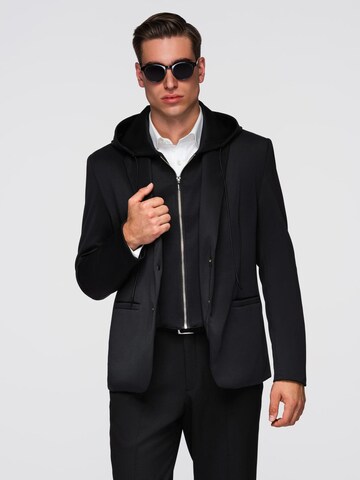 Ombre Regular Fit Businesshemd in Schwarz