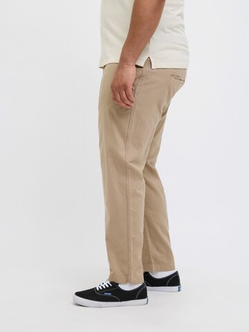 Jack & Jones Plus Широка кройка Панталон 'JPSTKANE' в бежово