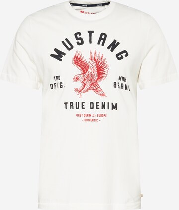 MUSTANG Shirt in Weiß: front