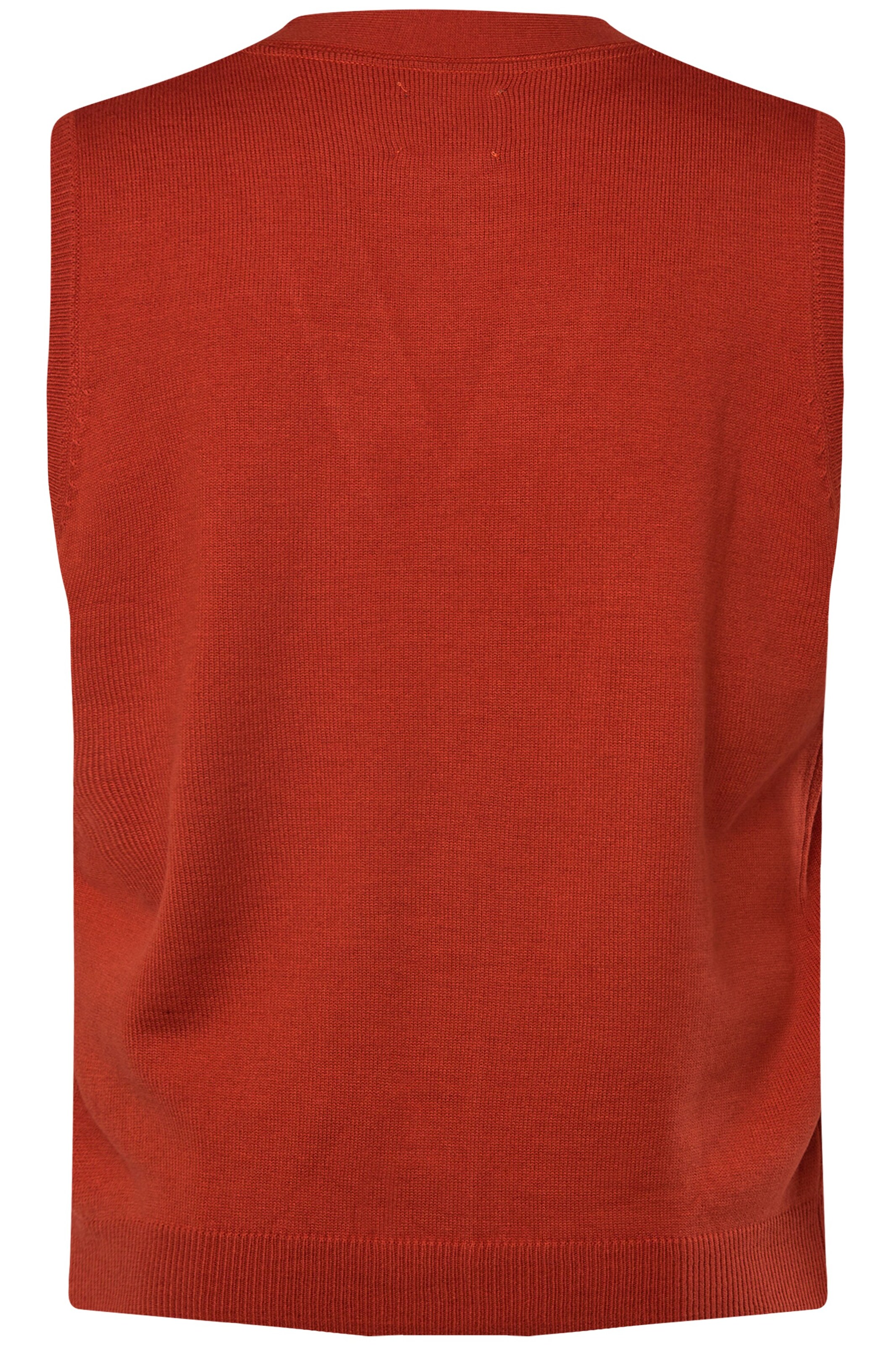 Boston Park Gebreid vest in Oranje