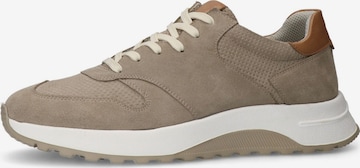 Baskets basses MANFIELD en beige : devant