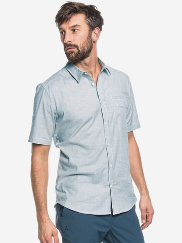 Schöffel - Slim Fit Camisa funcional 'Wakefield' em cinzento: frente