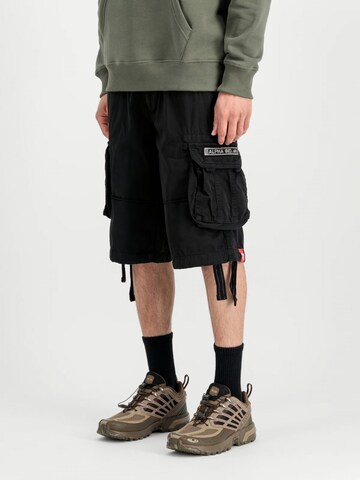 ALPHA INDUSTRIES Regular Pants in Black