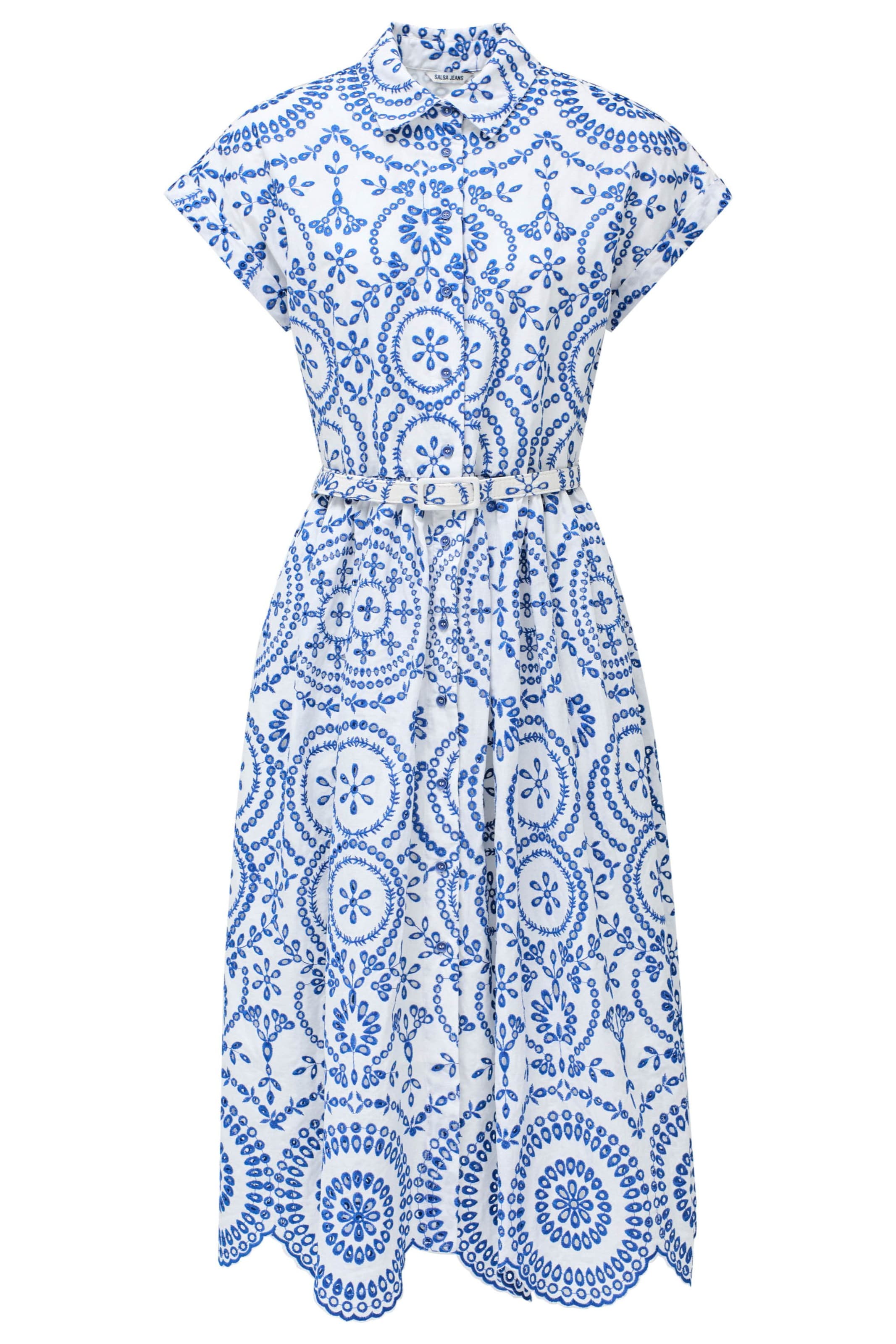 Salsa Jeans Blusenkleid in Blau: Vorderseite