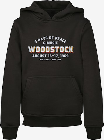 F4NT4STIC Sweatshirt 'Woodstock Varsity 1969' in Black: front