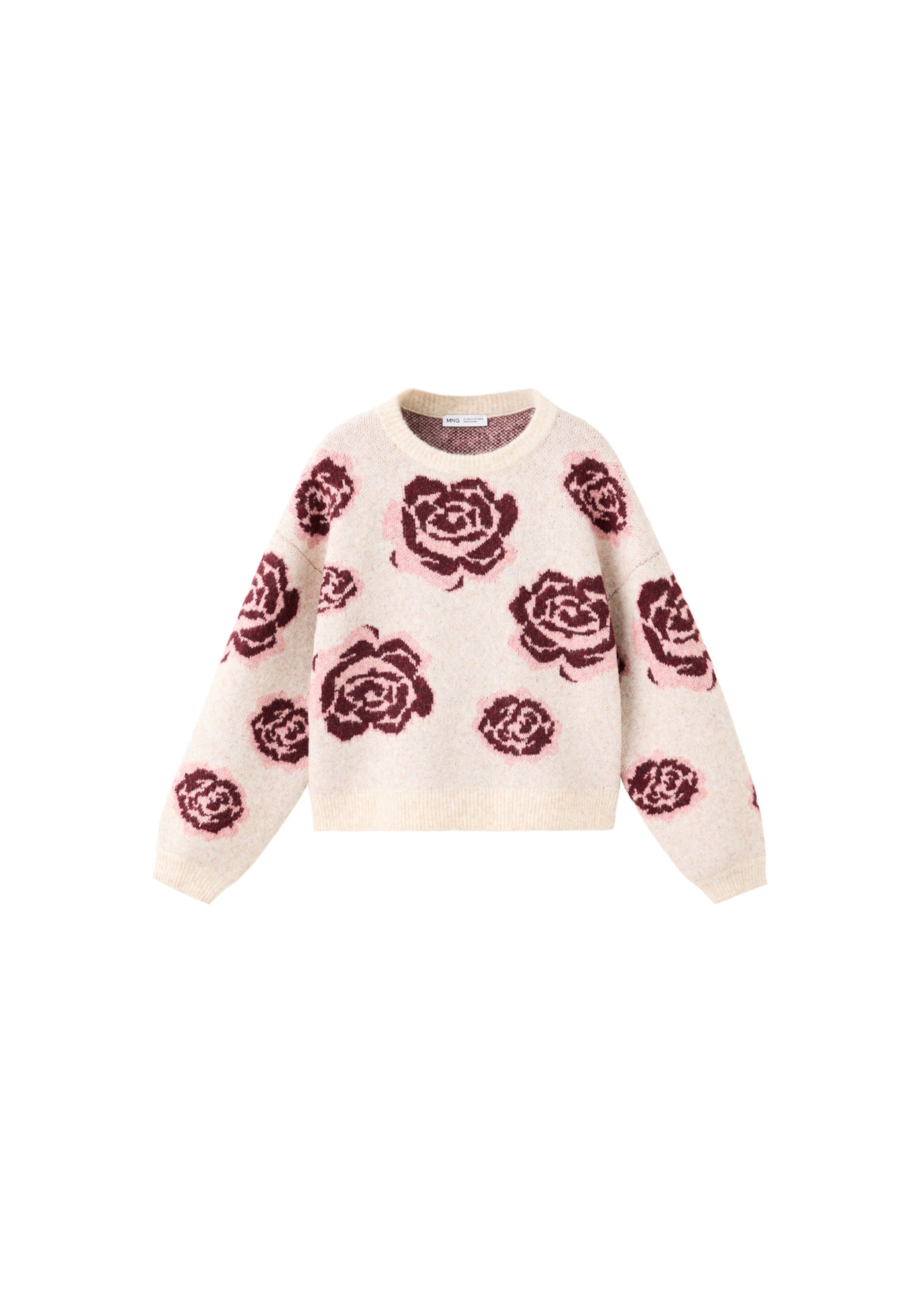 Pull-over 'ROSY' MANGO KIDS en beige : devant