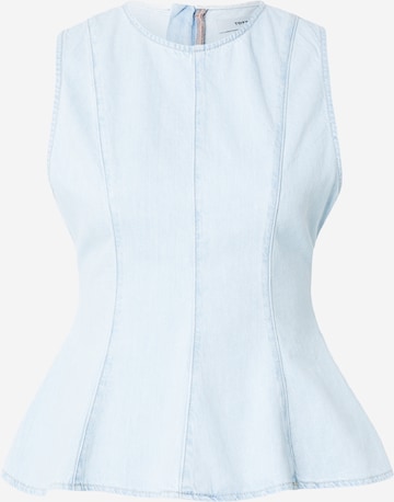 mėlyna TOPSHOP Palaidinė be rankovių 'LEA': priekis