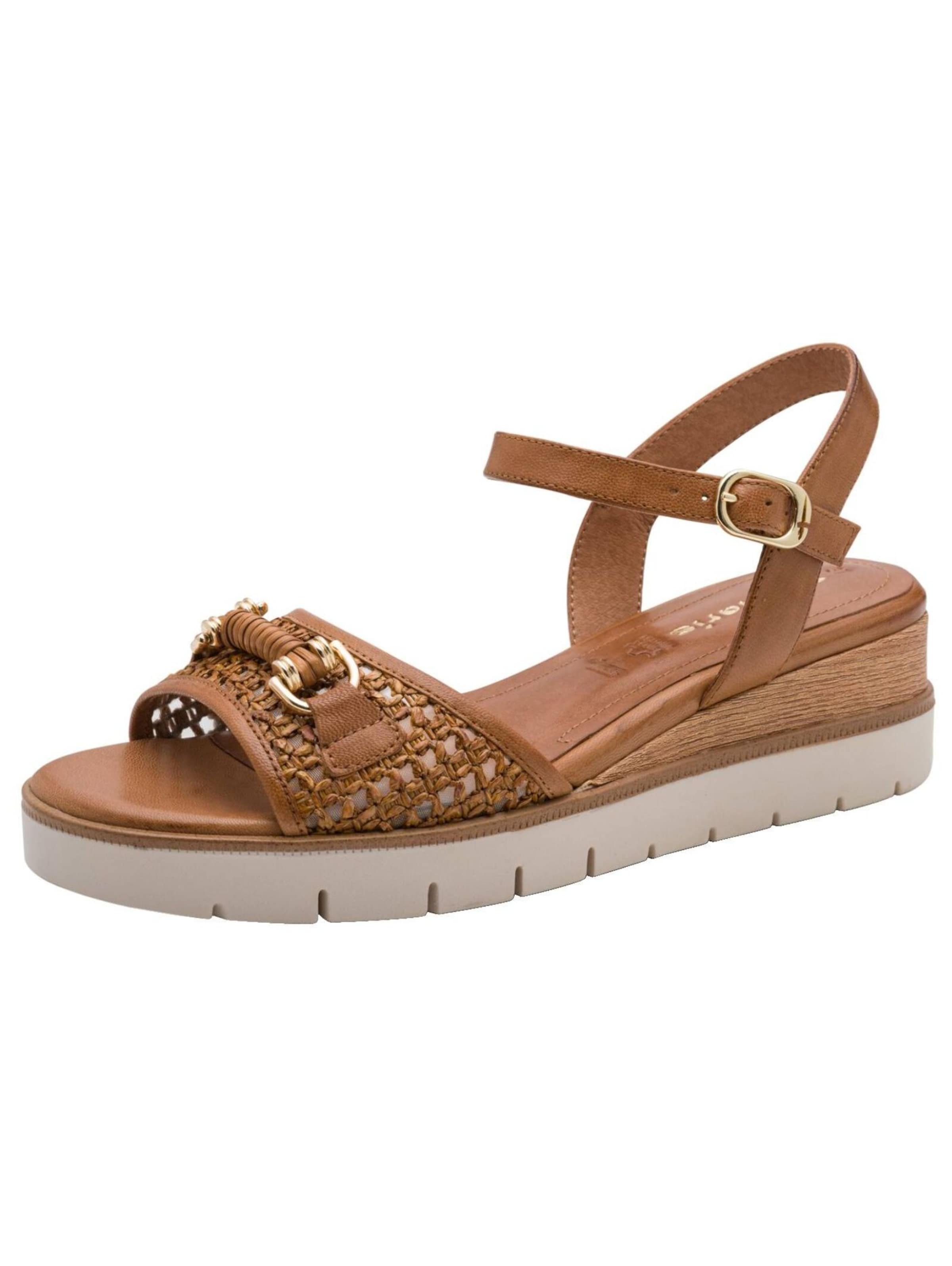Sandalo di Tamaris in marrone: frontale