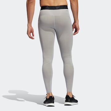 ADIDAS SPORTSWEAR - Skinny Pantalón deportivo 'Techfit' en gris
