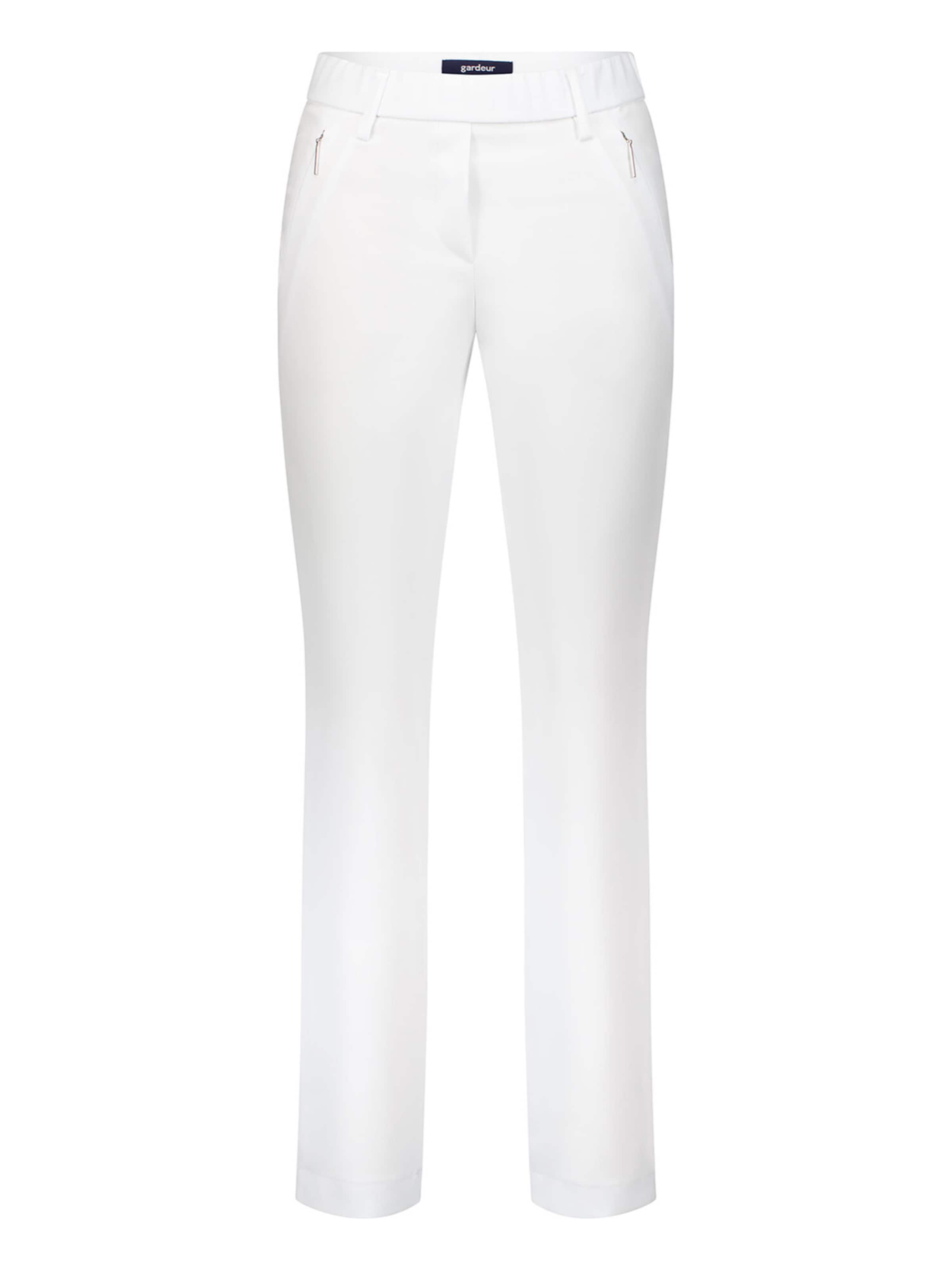 Gardeur Trousers 'Zene57' in White: front