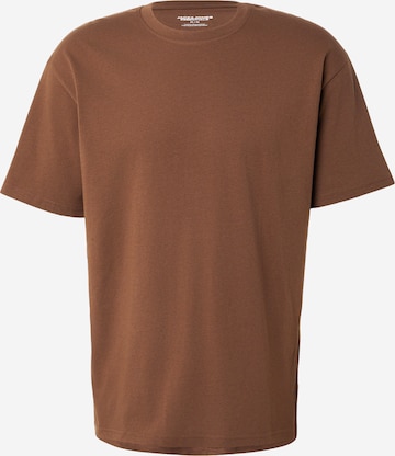 JACK & JONES Μπλουζάκι σε καφέ: μπροστά