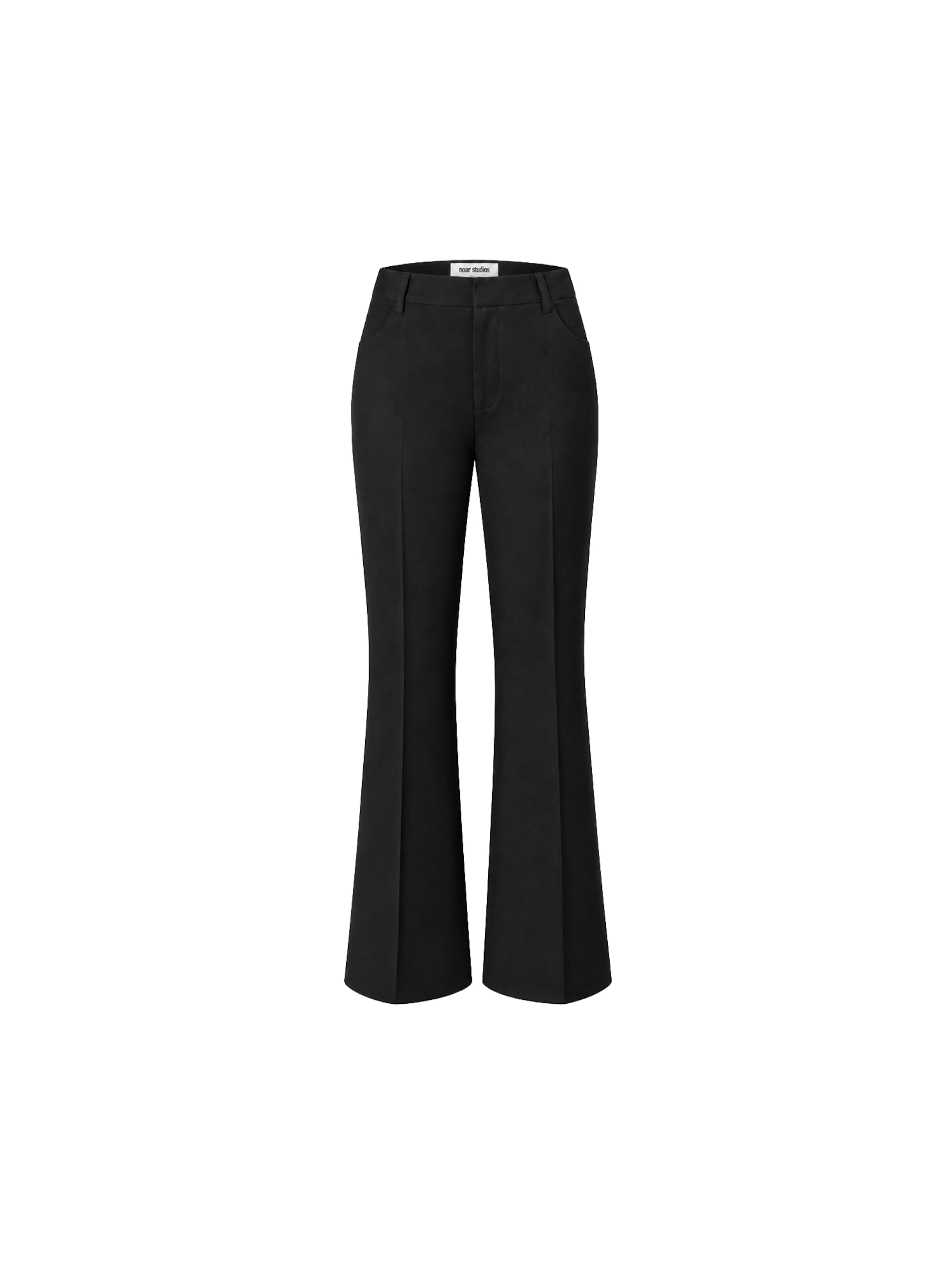 Pantaloni de la noar studios pe negru: față