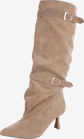 Ital-Design Boots in Brown: front