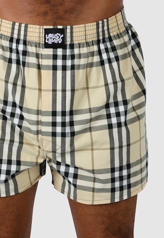 Lousy Livin Boxer shorts 'Check' in Brown