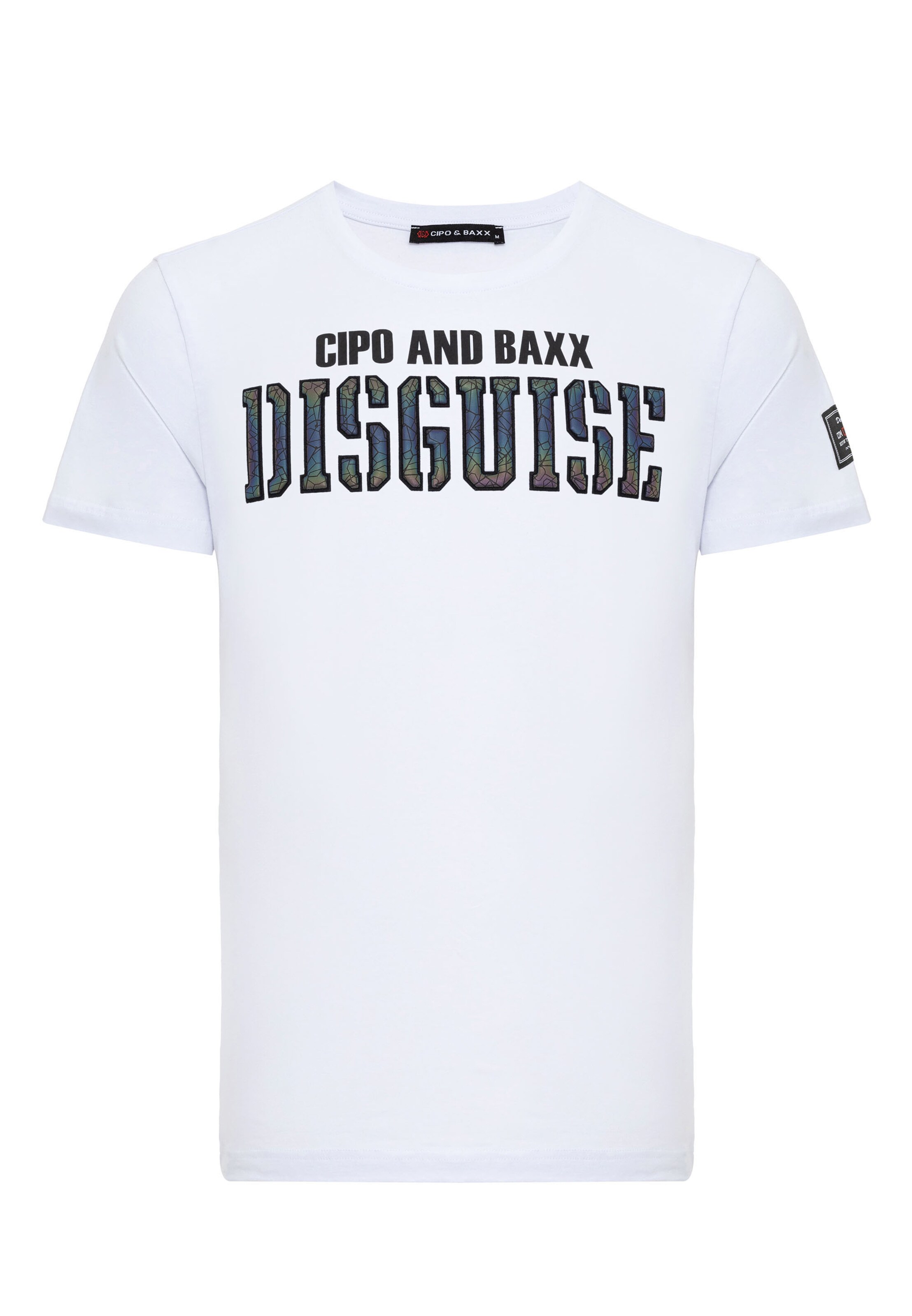 T-Shirt CIPO & BAXX en blanc : devant