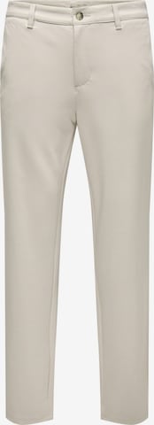 Regular Pantalon chino 'ONSMark' Only & Sons en gris : devant