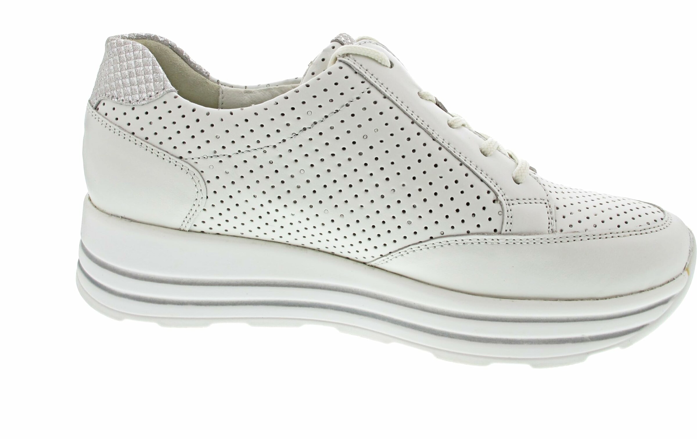 WALDLÄUFER Platform trainers in White