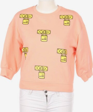 Love Moschino Sweatshirt & Zip-Up Hoodie in XS in Yellow: front