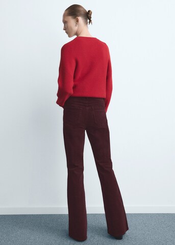 MANGO Flared Jeans in Red