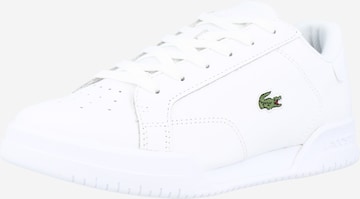 Baskets basses 'Twin Serve' LACOSTE en blanc : devant