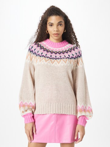 NÜMPH Sweater 'ANIET' in Beige: front