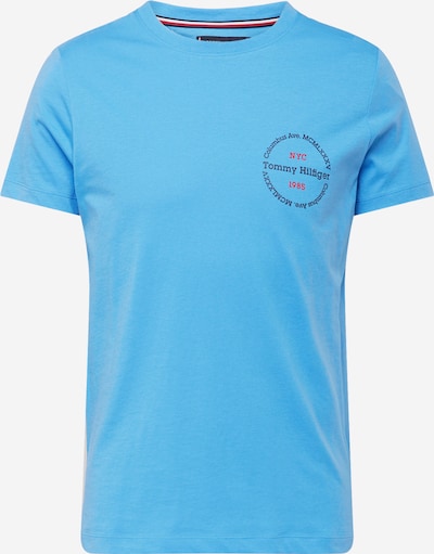 TOMMY HILFIGER T-Shirt en bleu ciel / rouge / noir, Vue avec produit