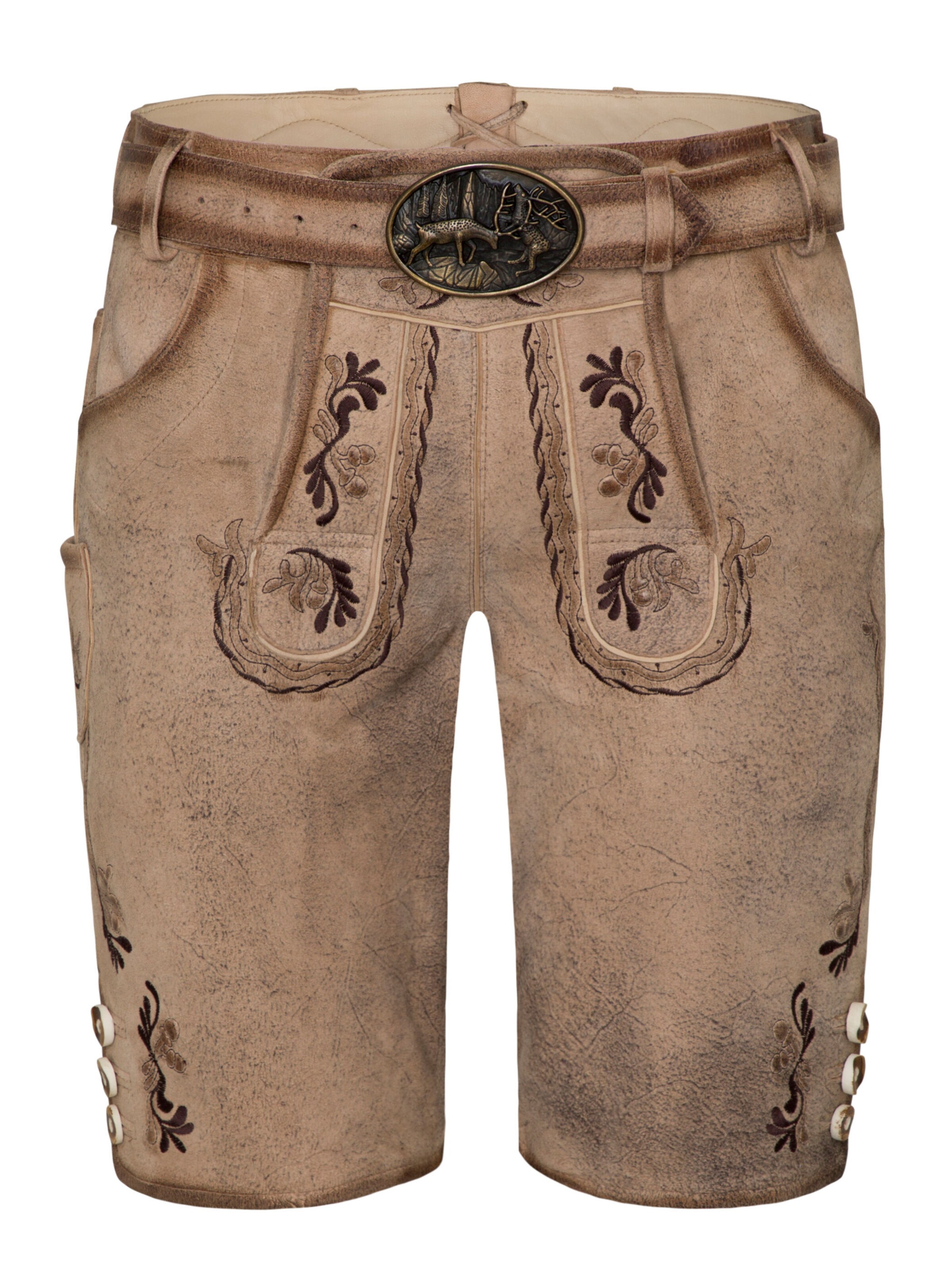 SPIETH & WENSKY - Regular Calças tradicionais 'Fredo' em bege: frente