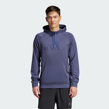 Felpa sportiva 'Game and Go' di ADIDAS PERFORMANCE in blu: frontale