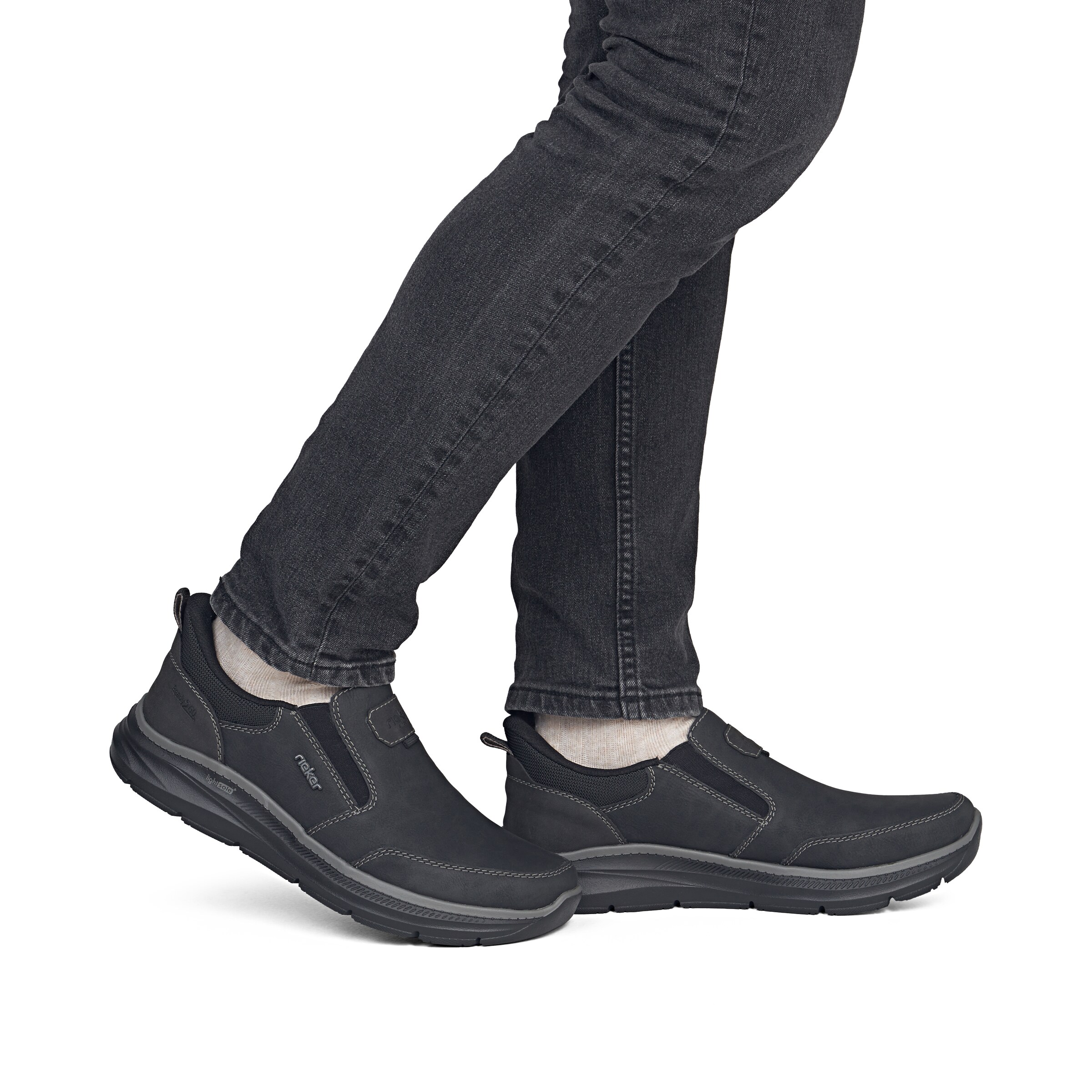 Rieker Slip On in Grau: Vorderseite