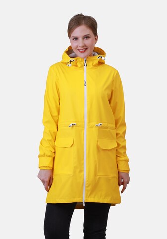 Dingy Rhythm Of The Rain Between-Seasons Coat 'Sherry' in Yellow: front