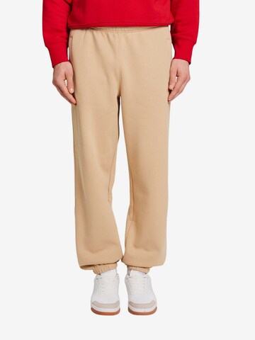 ESPRIT Loose fit Pants in Beige: front