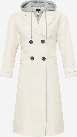 Manteau mi-saison River Island Plus en beige : devant