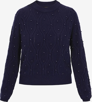 faina - Pullover em azul: frente