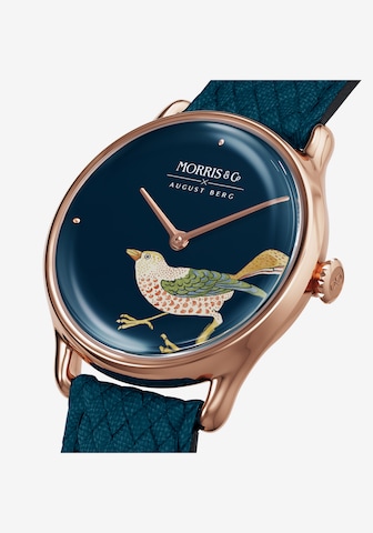 August Berg Analoog horloge in Blauw