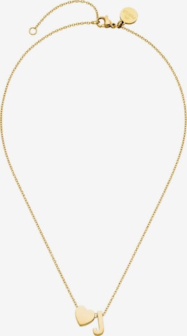 Collana 'Letter Heart J' di PURELEI in oro: frontale