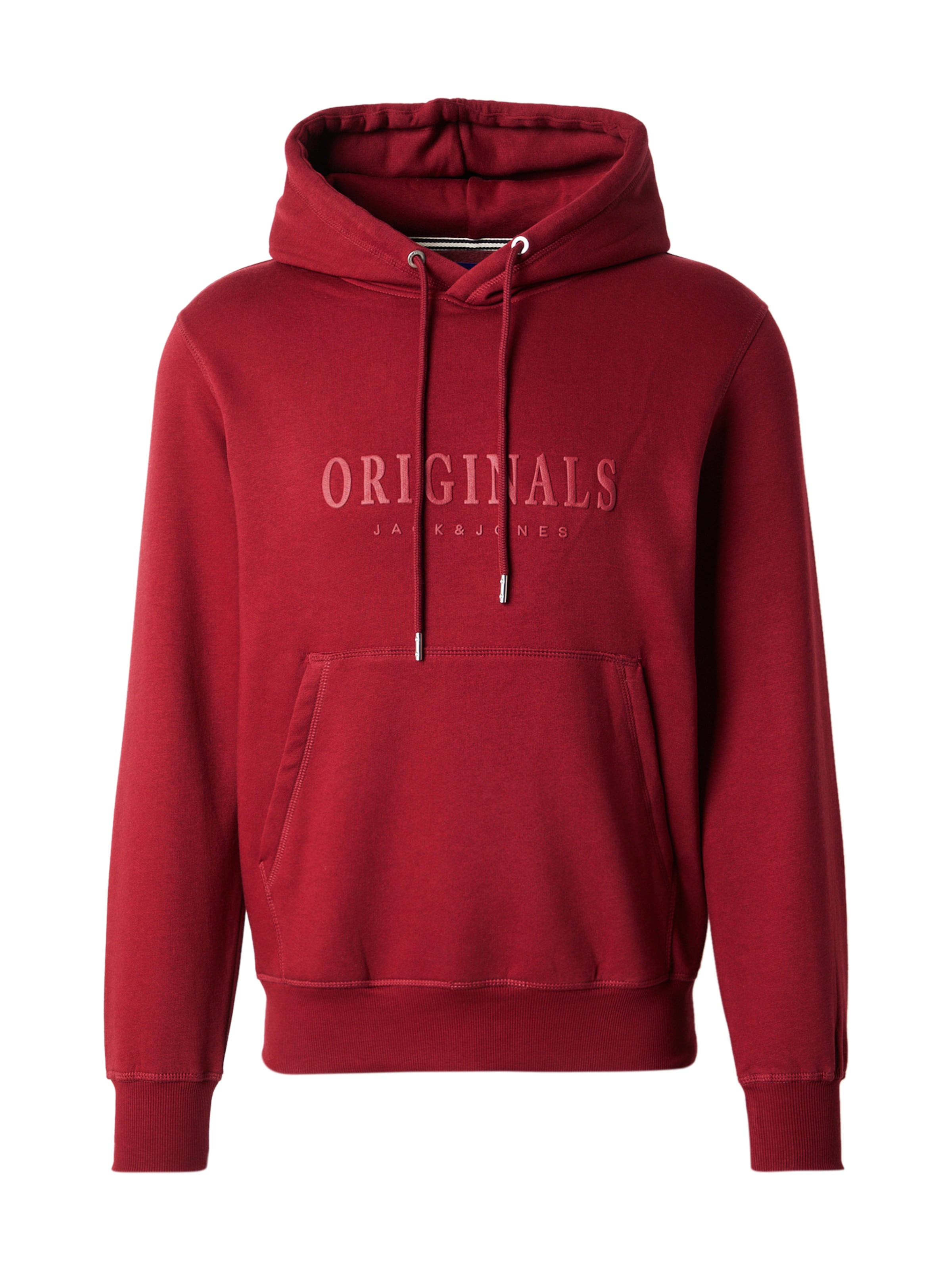 Bluză de molton 'JORFREDERIKSBERG' de la JACK & JONES pe roșu: față